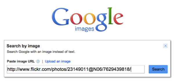 Google Search by Image interface